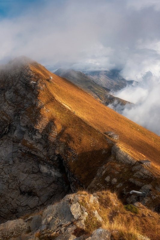 осень, горы, аибга, красная поляна, кавказ, пейзаж Октябрь фото превью