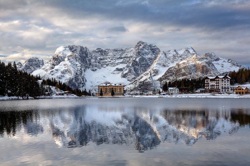 landscape, italy, dolomiti, Misurina Lake фото превью