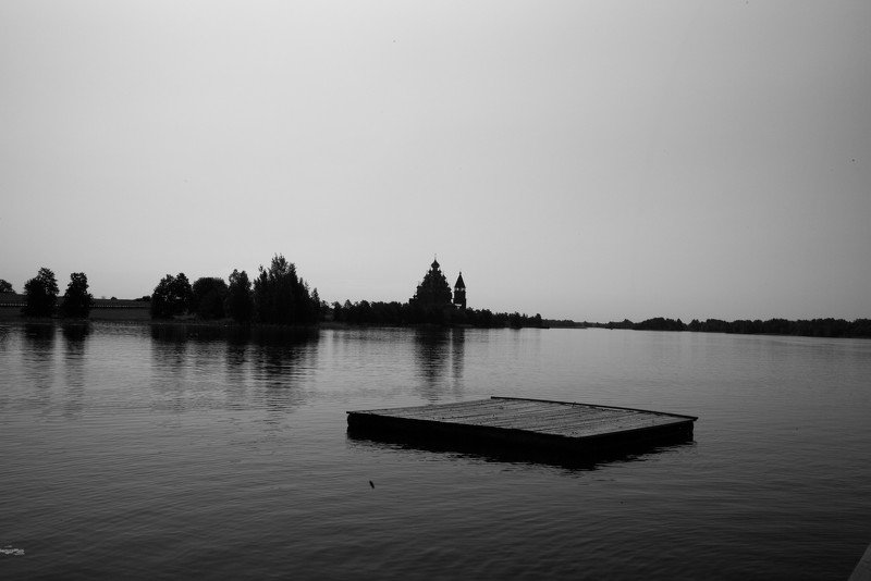 онега, карелия, кижи, время, тишина, покой, силуэт Карелия. Кижи. фото превью