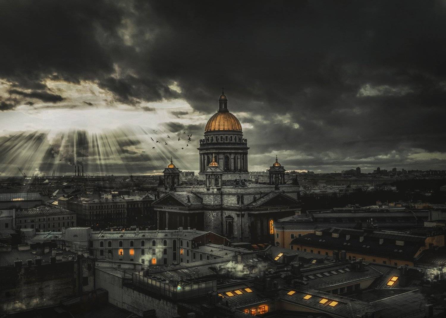 Питер аэрофотосъёмка дрон храм Россия , Иоанн Степанченко