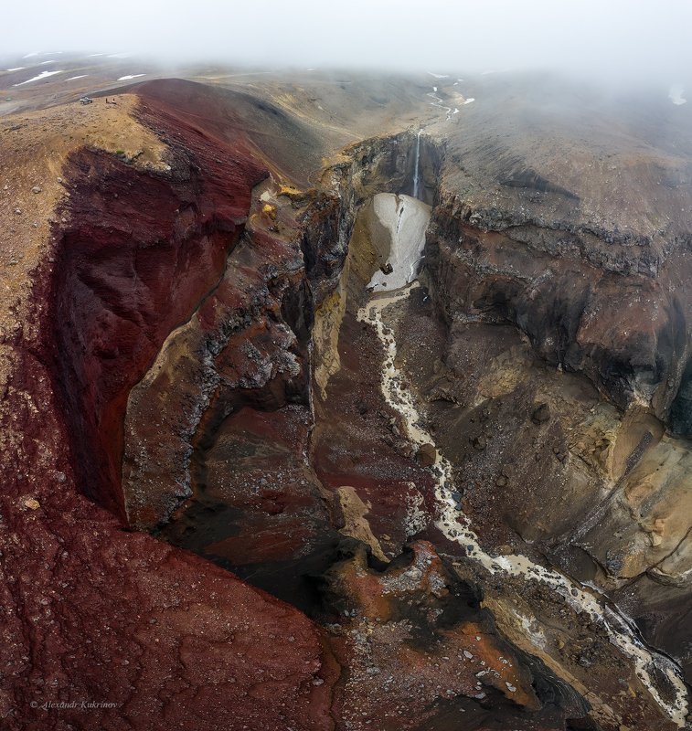 камчатка,опасный,мутновский,аэрофото,дронофото Каньон Опасный... фото превью