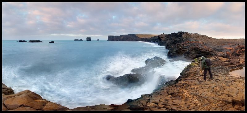 исландия, берег, зима Побережье Исландии фото превью