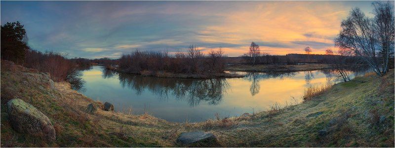 Апрельский закат фото превью