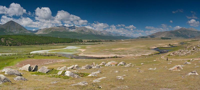 монголия, горы, алтай, река, цаган-усс там, где кумыс рекою льется... фото превью