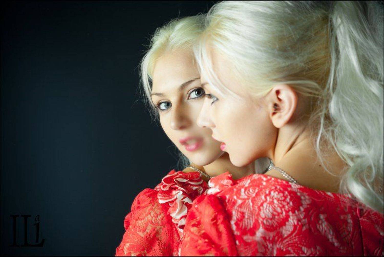 девушка, зеркало, отражение, Илья Панфилов