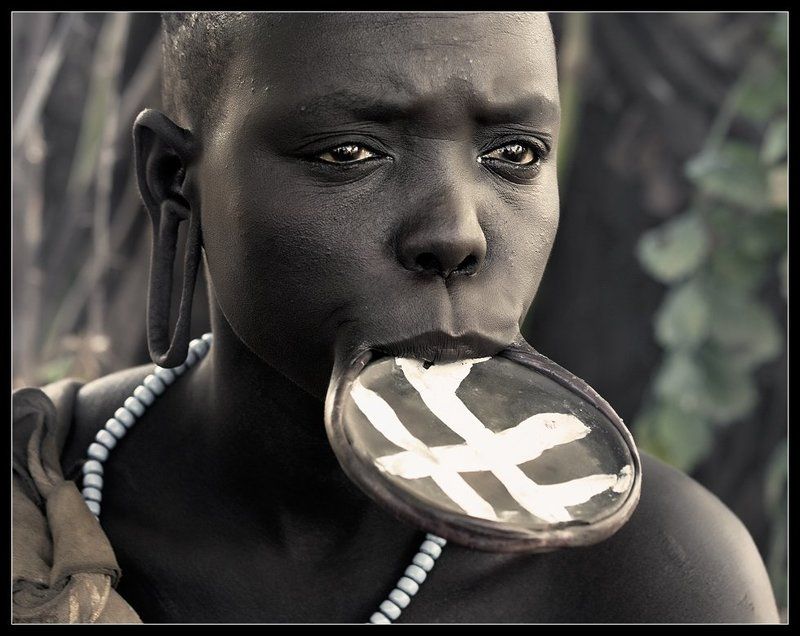 эфиопия, женщина, племя, мурси Мурси.. фото превью