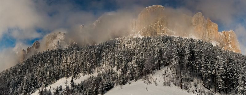 горы, кавказ. март,весна, тхач И РАСПОЛЗАЛИСЬ ОБЛАКА фото превью