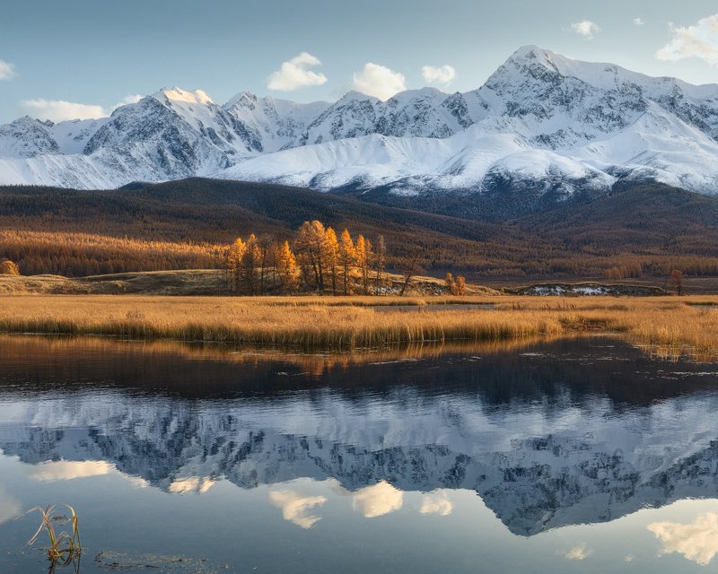 алтай, джангысколь, осень Зеркало Алтая фото превью