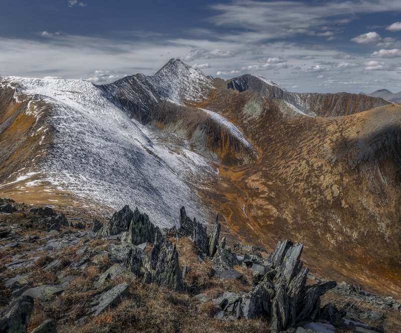 сибирь, хакасия, горная хакасия, саянский перевал, позарым, пейзаж Саянский перевал фото превью