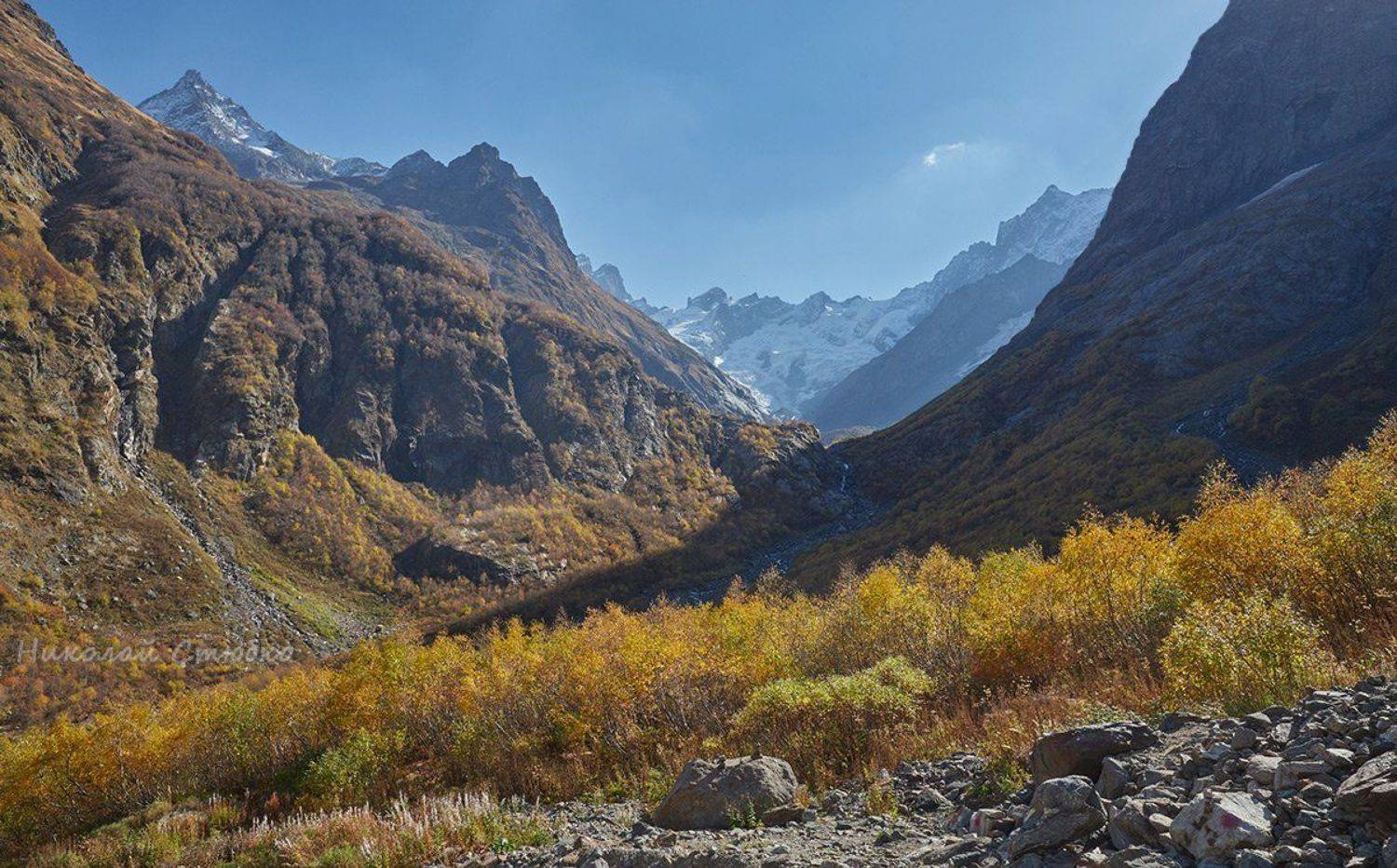 кавказ горы осень, Николай Стюбко