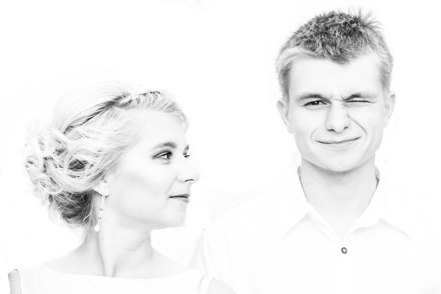 girl, boy, b&w, , Oleg Utyuzh