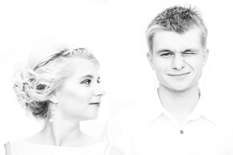 girl, boy, b&w,  M & M фото превью