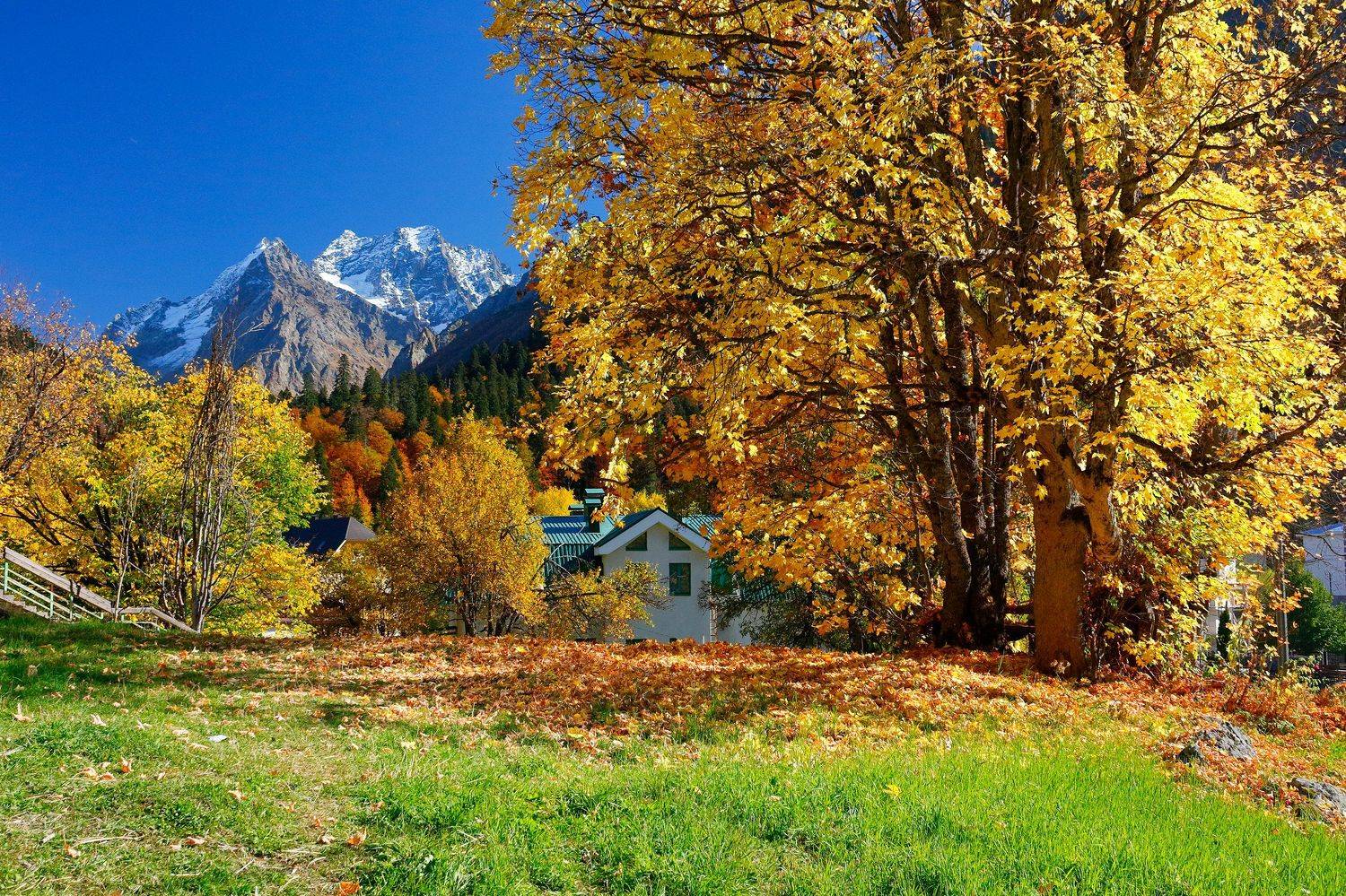 домбай, осень, горы, кчр,, Евгений Карпенко