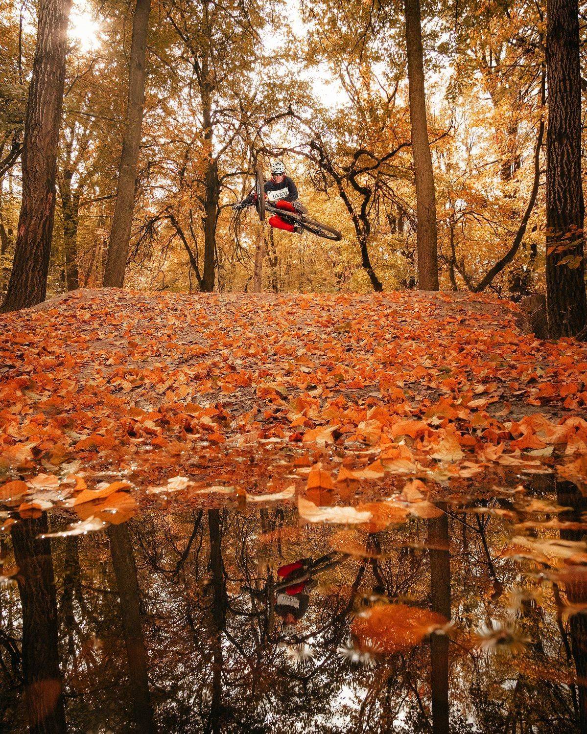 mtb, enduro, autumn, rider, jump, trick, cycle, велосипед, эндуро, осень, райдер, МТБ, трюк, экстремальный спорт, Юрий Никитюк