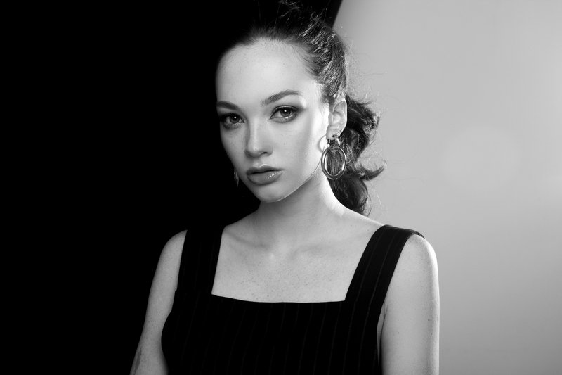 цветы, фотостудия, женский портрет Диана фото превью