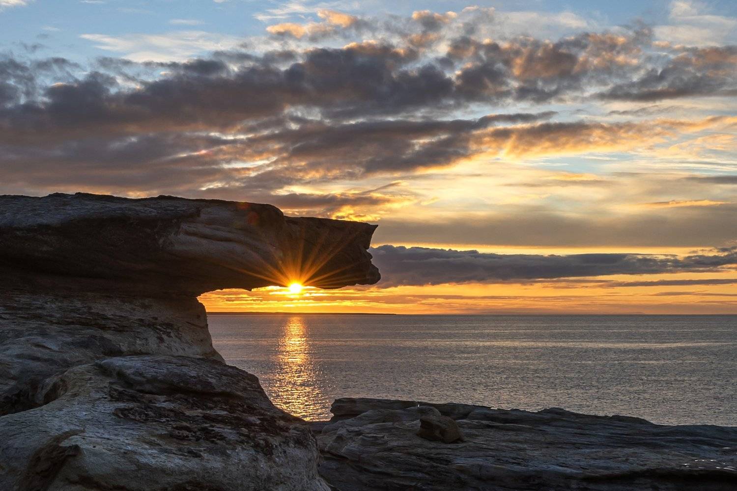 средний, закат, полуостров, Владимир Штыриков