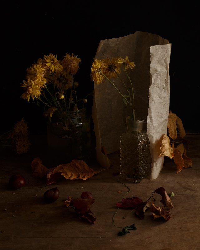 с желтыми хризантемами, которые шептались фото превью