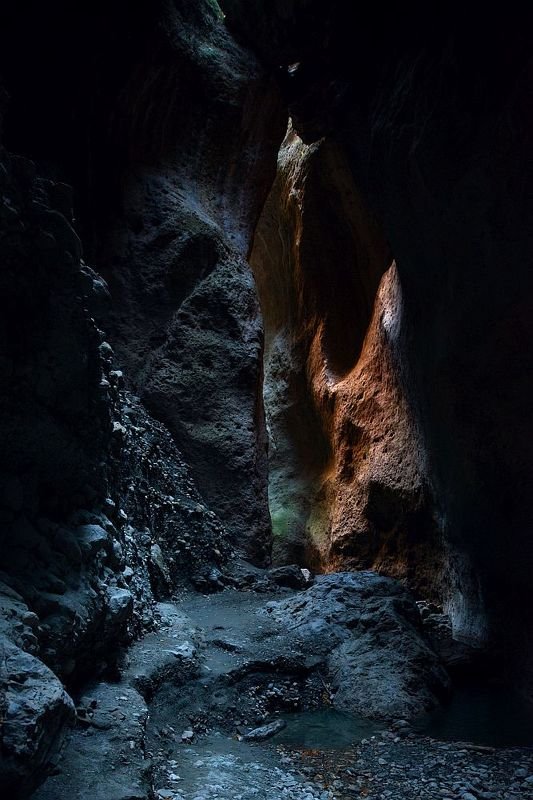 Пейзаж, природа, пещера, ущелье, подземелье, свет, скала, темнота, nature, landscape The Gates фото превью