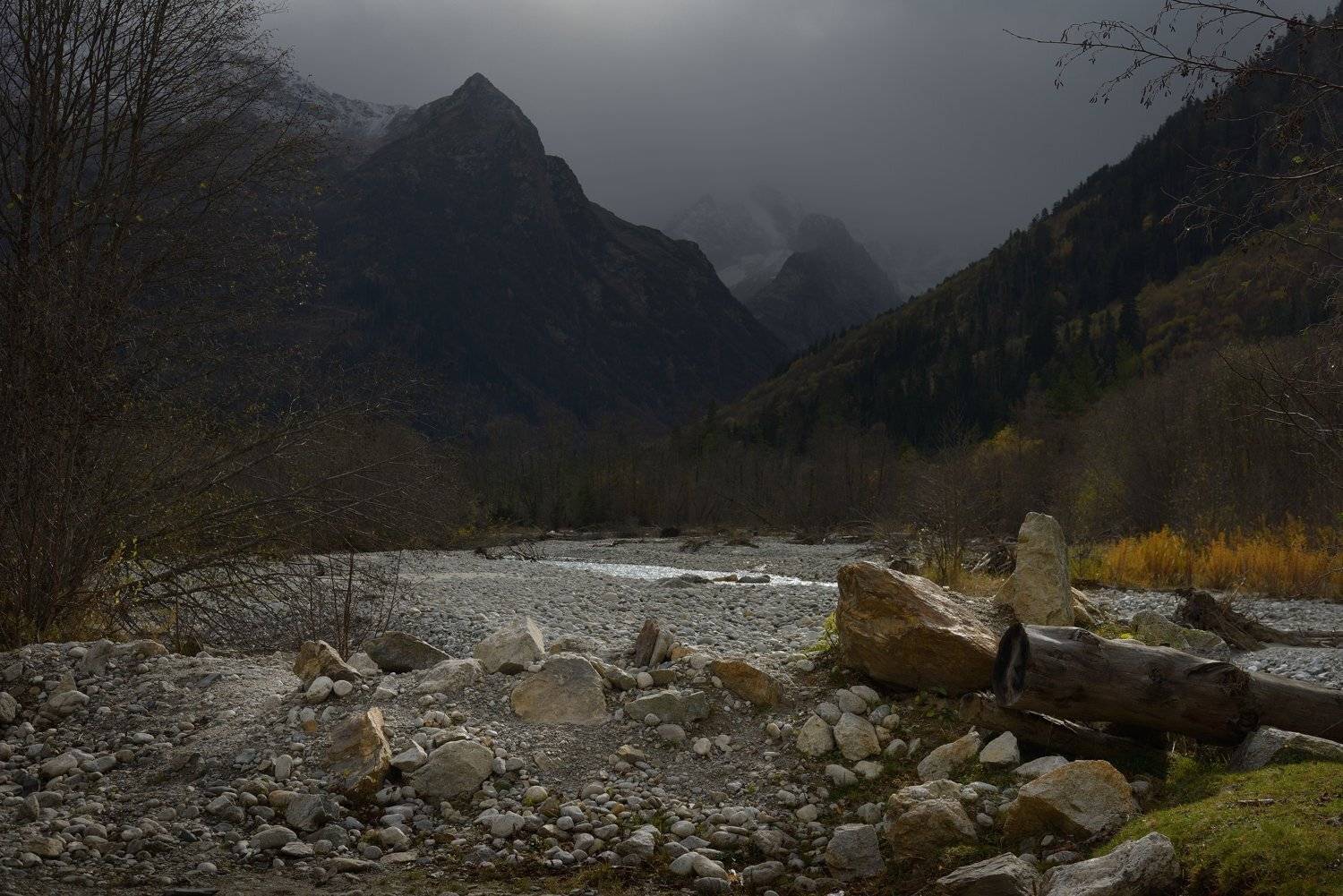 горы осень река гондорай, Александр Жарников