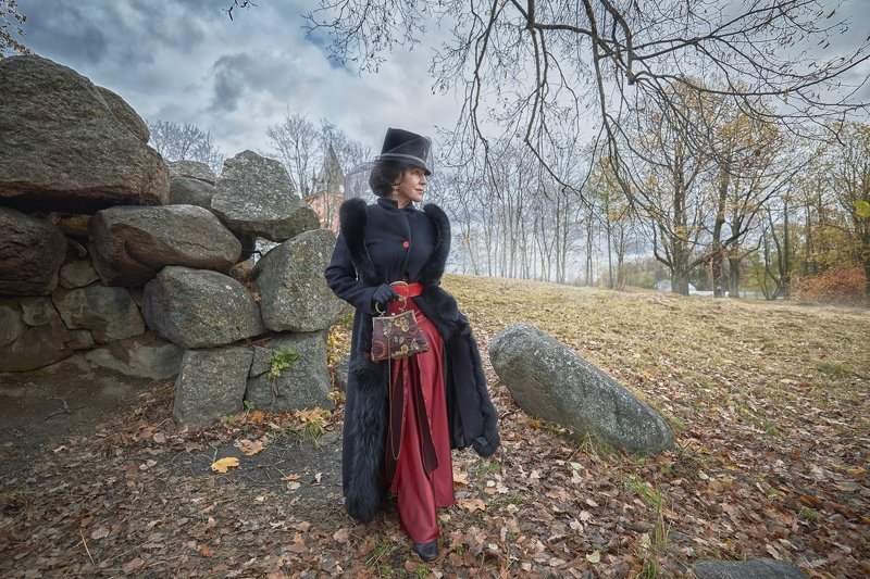 портрет, жанр, portrait, rekhov В осеннем парке фото превью