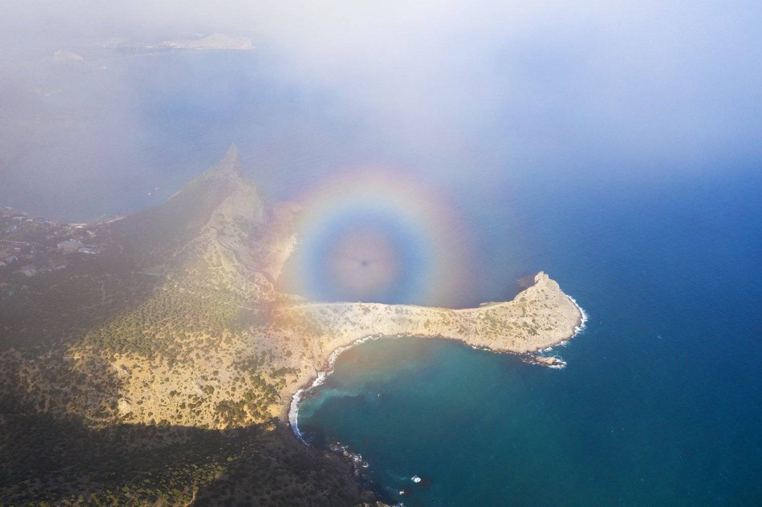 брокенский призрак, глория, новый свет, крым, мыс капчик, mavic2, Олеся Боева