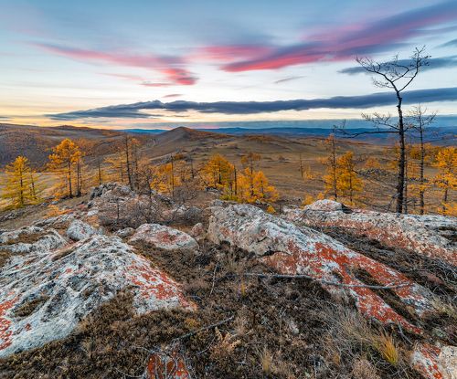 Закат в Тажеранской степи