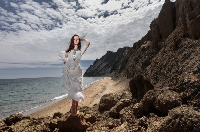 крым, девушка, море, гламур  фото превью