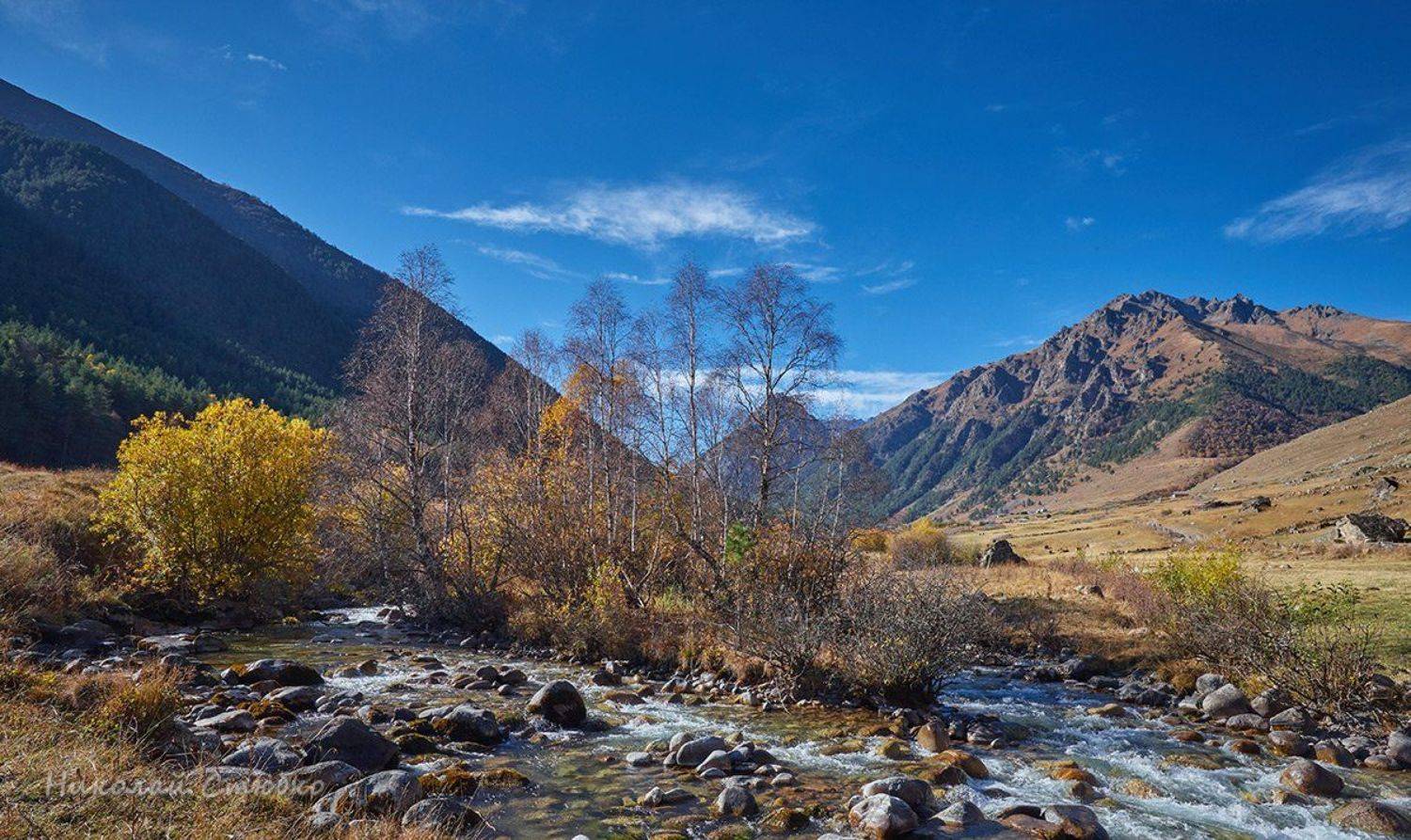 кавказ горы осень даут, Николай Стюбко