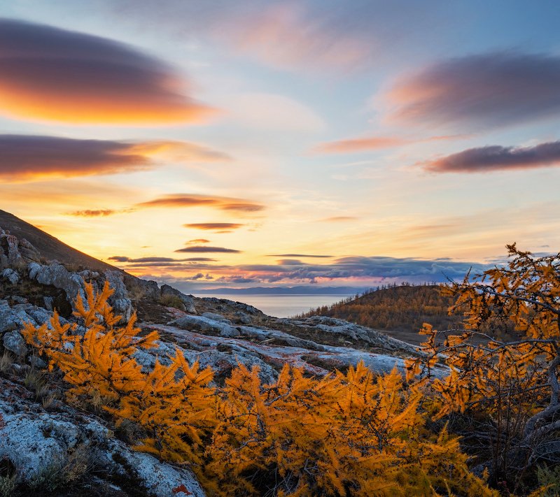 Рассвет на Байкале фото превью