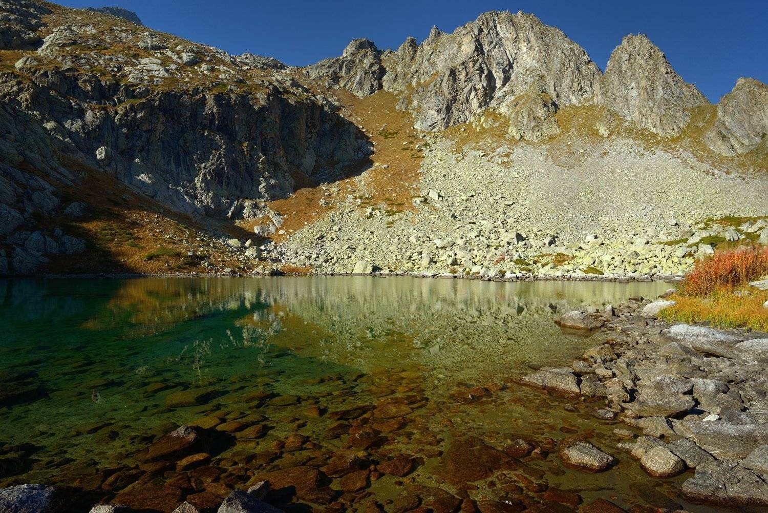 горы осень озеро азгек, Александр Жарников