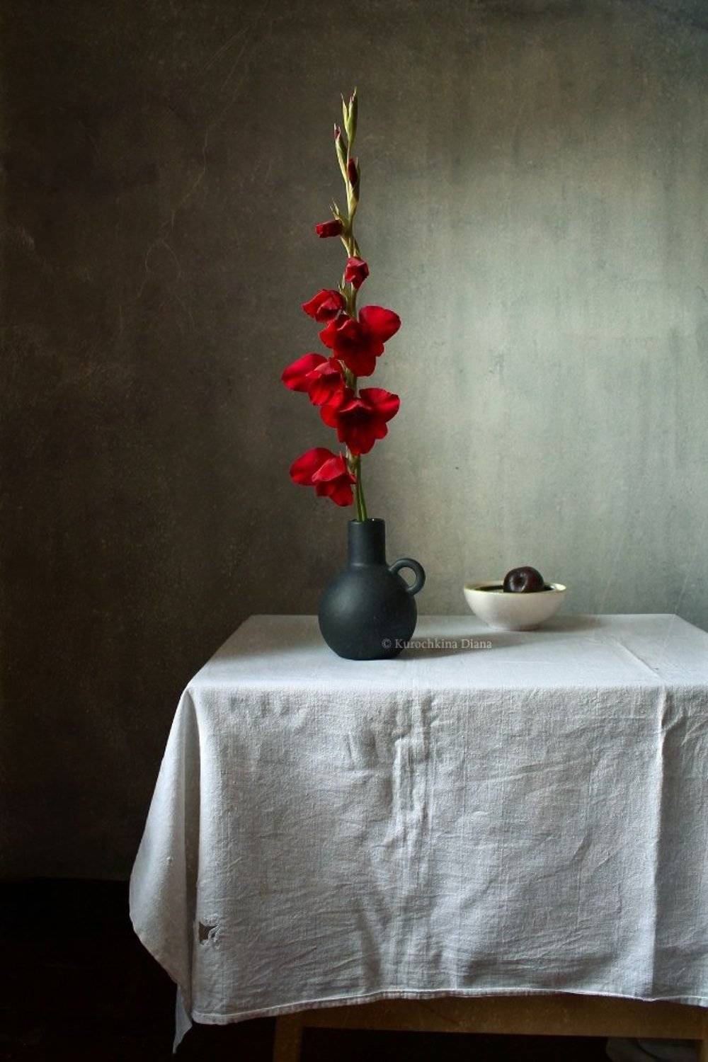 натюрморт, цветы, гладиолус, халиси, Курочкина Диана