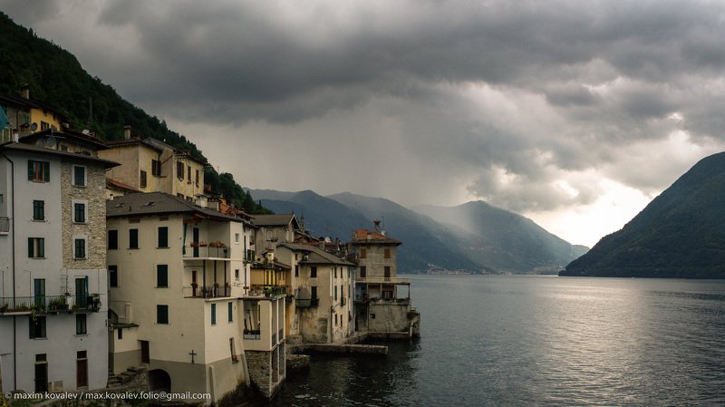 como lake, europe, italy, architecture, cloud, house, lake, landscape, mountain, nature, panorama, rain, shore, summer, water, европа, италия, комо озеро, архитектура, берег озера, вода, гора, дождь, дом, лето, облако, озеро, панорама, пейзаж, природа, ту Гроза уже близко / Thunderstorm is coming фото превью