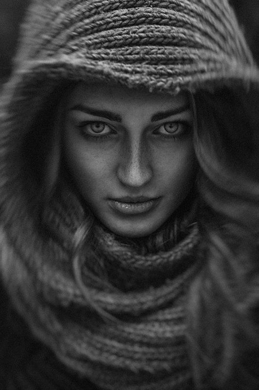 anton, perebejnos, portrait, girl, woman, black, and, white, concept I Will Let You Burn фото превью