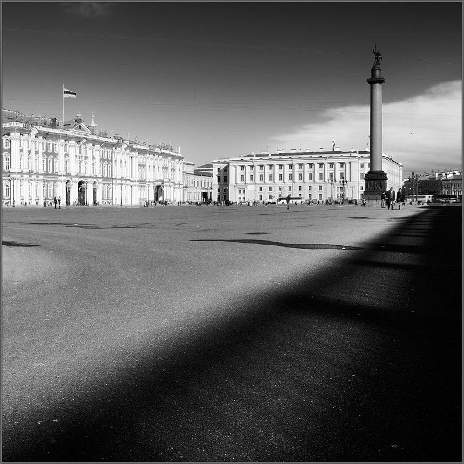 петербург, центр, дворцовая чб, квадрат, Kirill Shapovalov