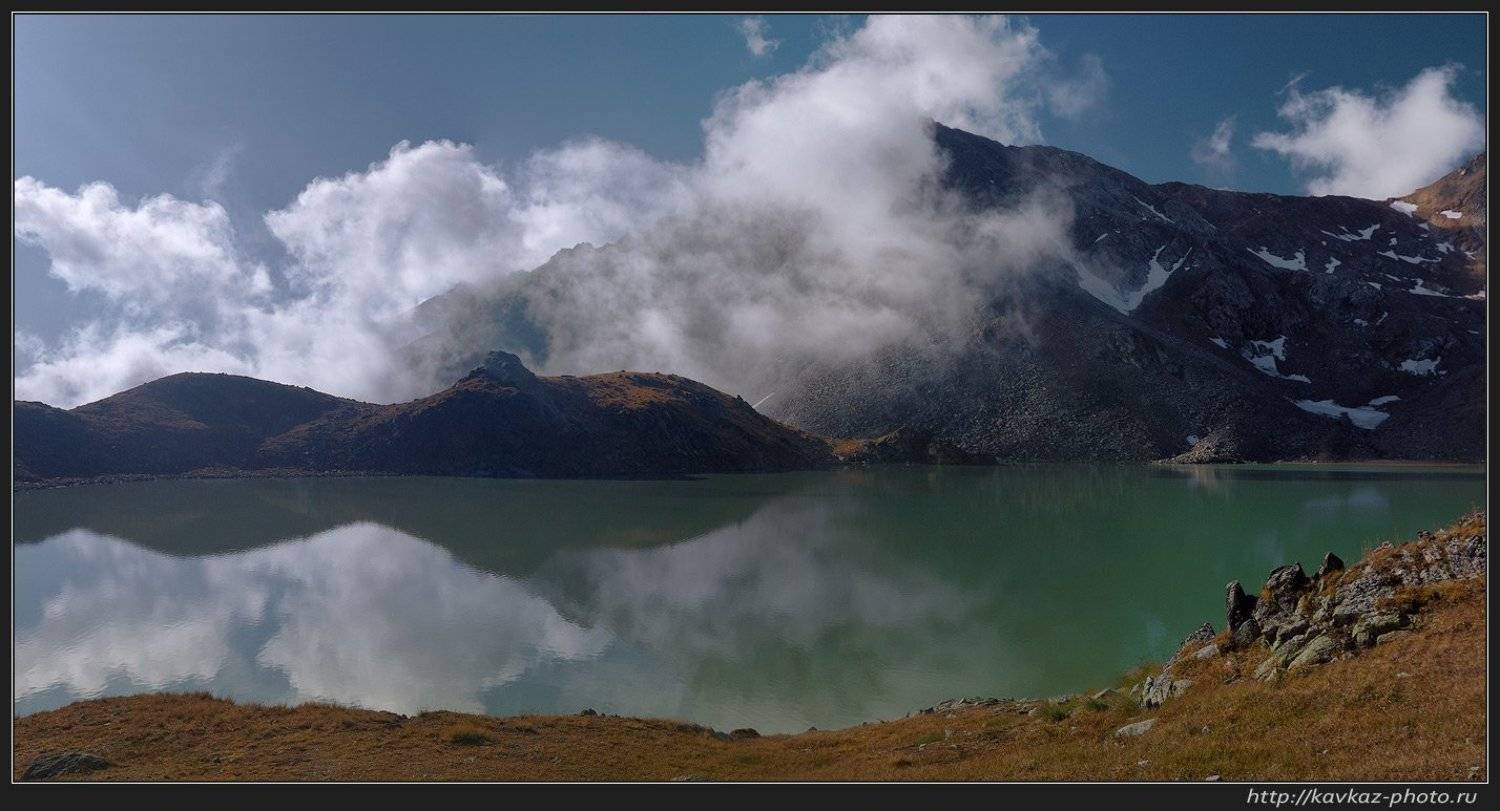кавказ, горы, облака, Николай Стюбко