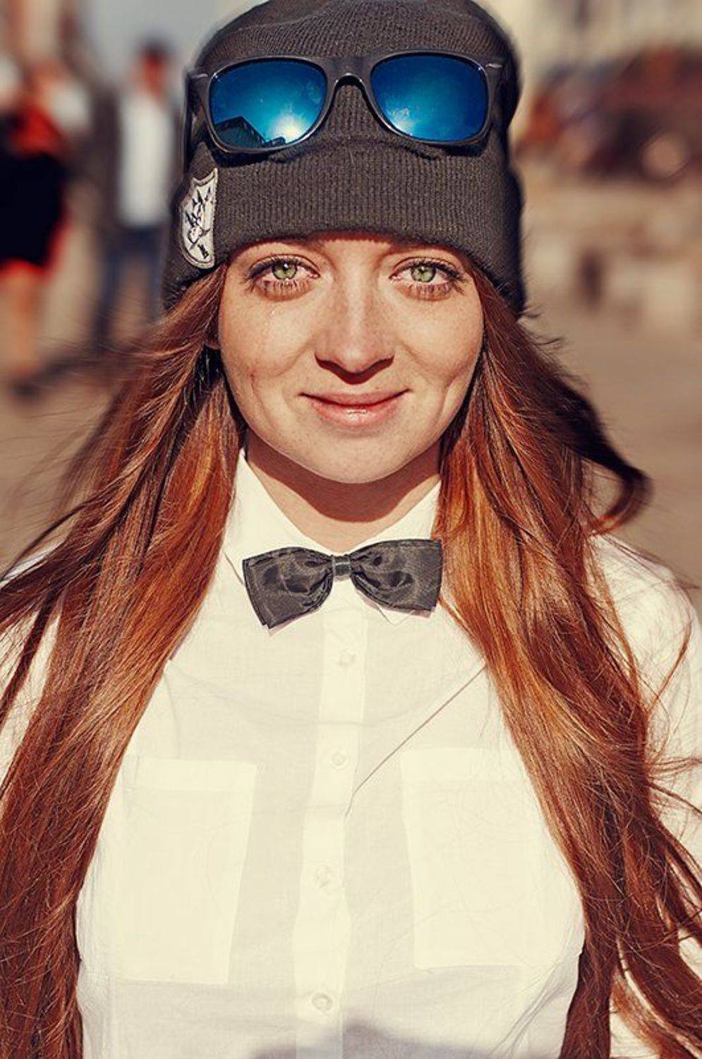 рыжая, девушка, слезы, солнце, оранжевое настроение, Lina Kuba