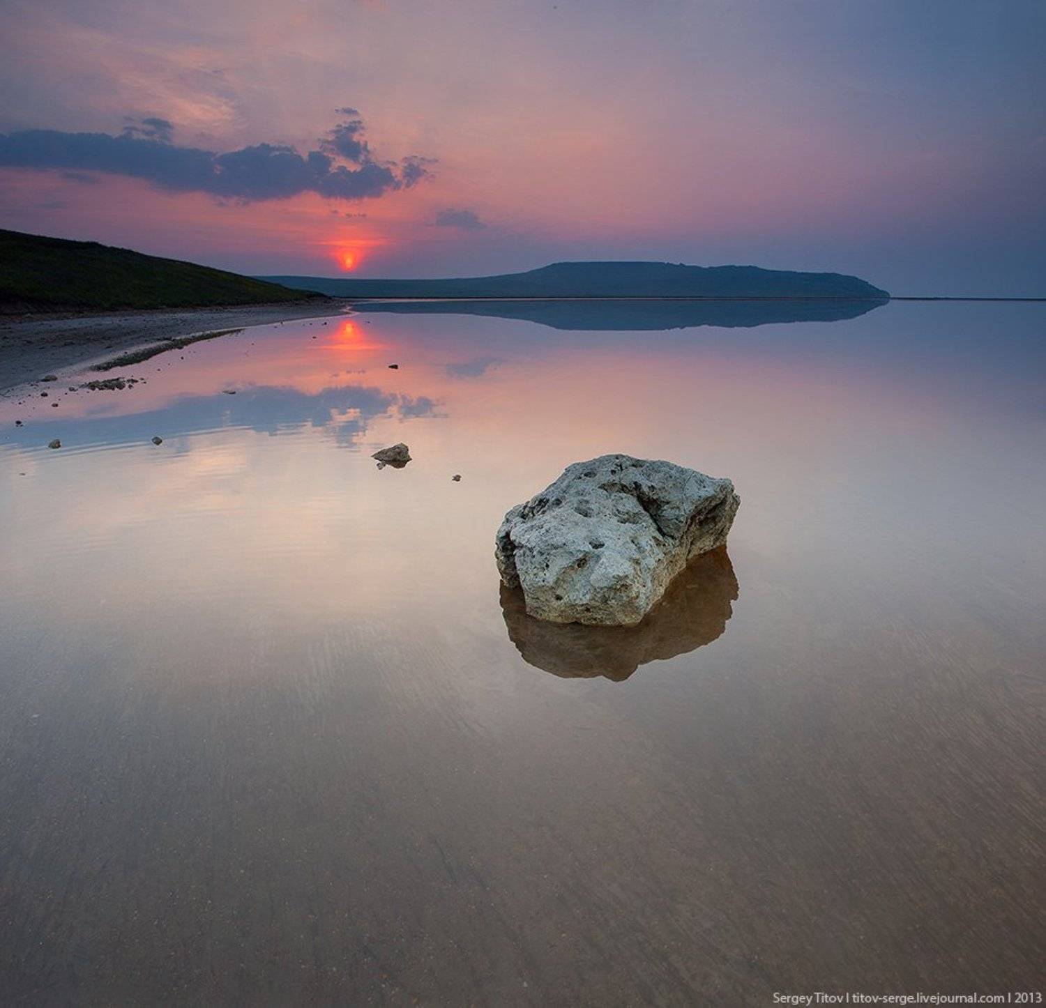 крым, озеро, утро, камень,, Serge Titov