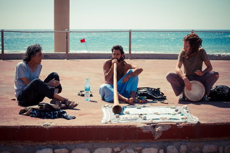 Уличные   музыканты. фото превью