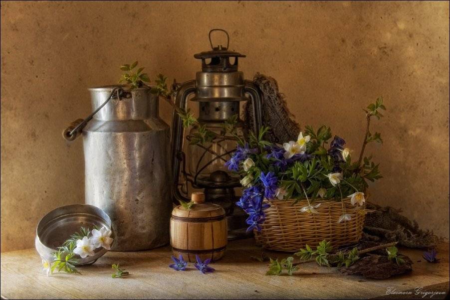 весна, пролески, натюрморт, цветы, Eleonora Grigorjeva