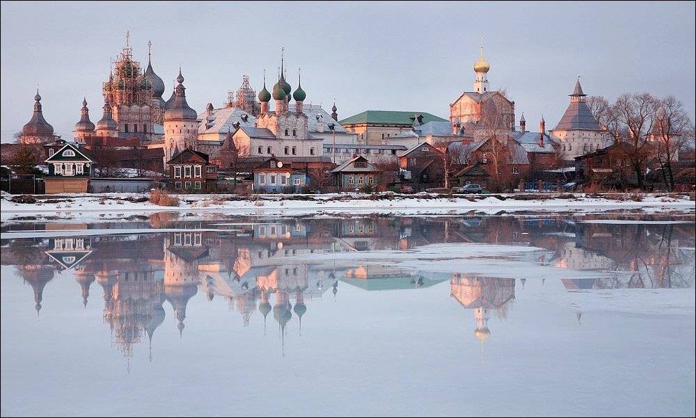 март, озеро неро, ростов великий, отражение, вечер,, Victor Pechenev