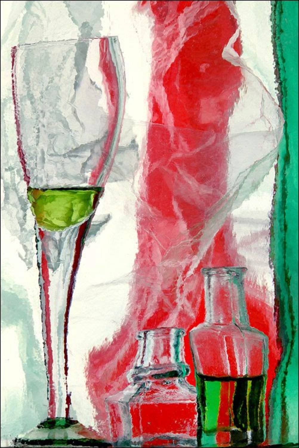 бокал, абсент, натюрморт,, Victor Pechenev