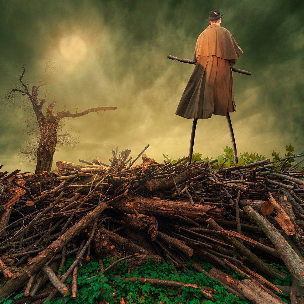 boy, cliff, cloth, clouds, dream, fence, field, flower, flying, freedom, ground, high, leaf, light, manipulation, old, photoshop, psd, rainbow, rocks, sky, tree, tutorials, wood, Caras Ionut