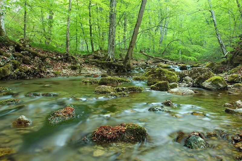 крым, река, бурульча На Бурульче фото превью
