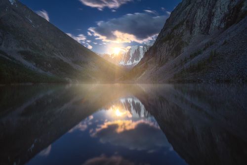 Восход луны над Шавлинским