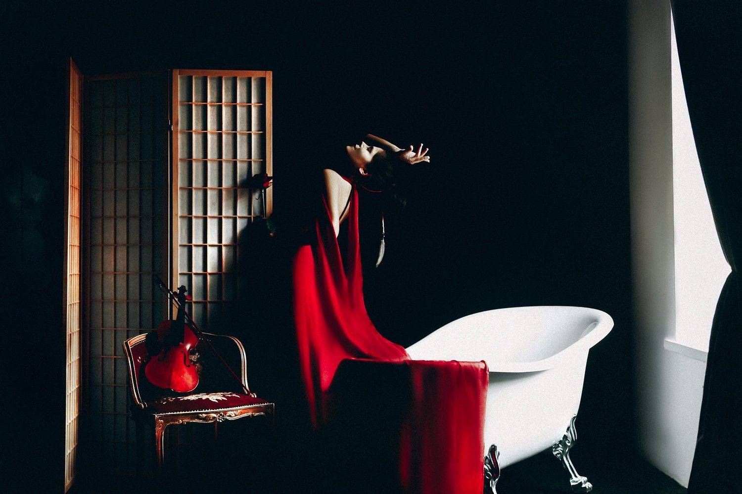 woman, portrait, indoors, art, conceptual, natural light, Руслан Болгов (Axe)