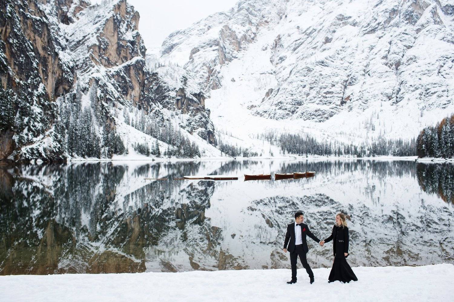 engagement, wedding, lago di braies, dolomiti, italy, dolomites, доломиты, италия, свадебная фотография, лавстори, Константин Корешков