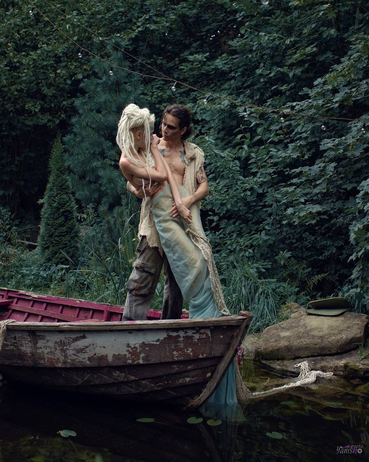 портрет, русалка, фентези, арт, магия, сказка, постановочное фото, девушка, лес, пруд, Янина Ермакова