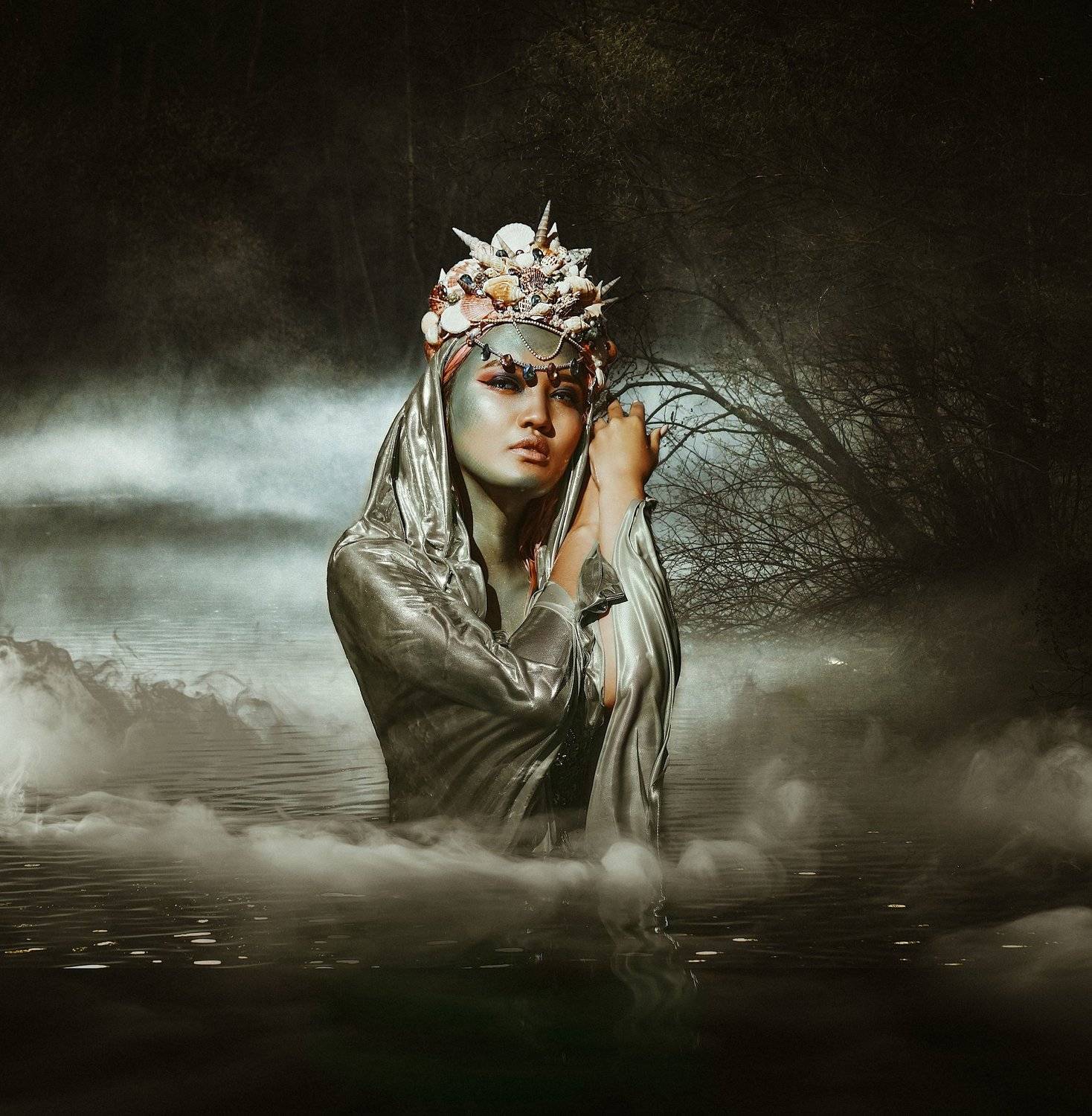 mermaid, portrait, mongolia, Gansukh .S