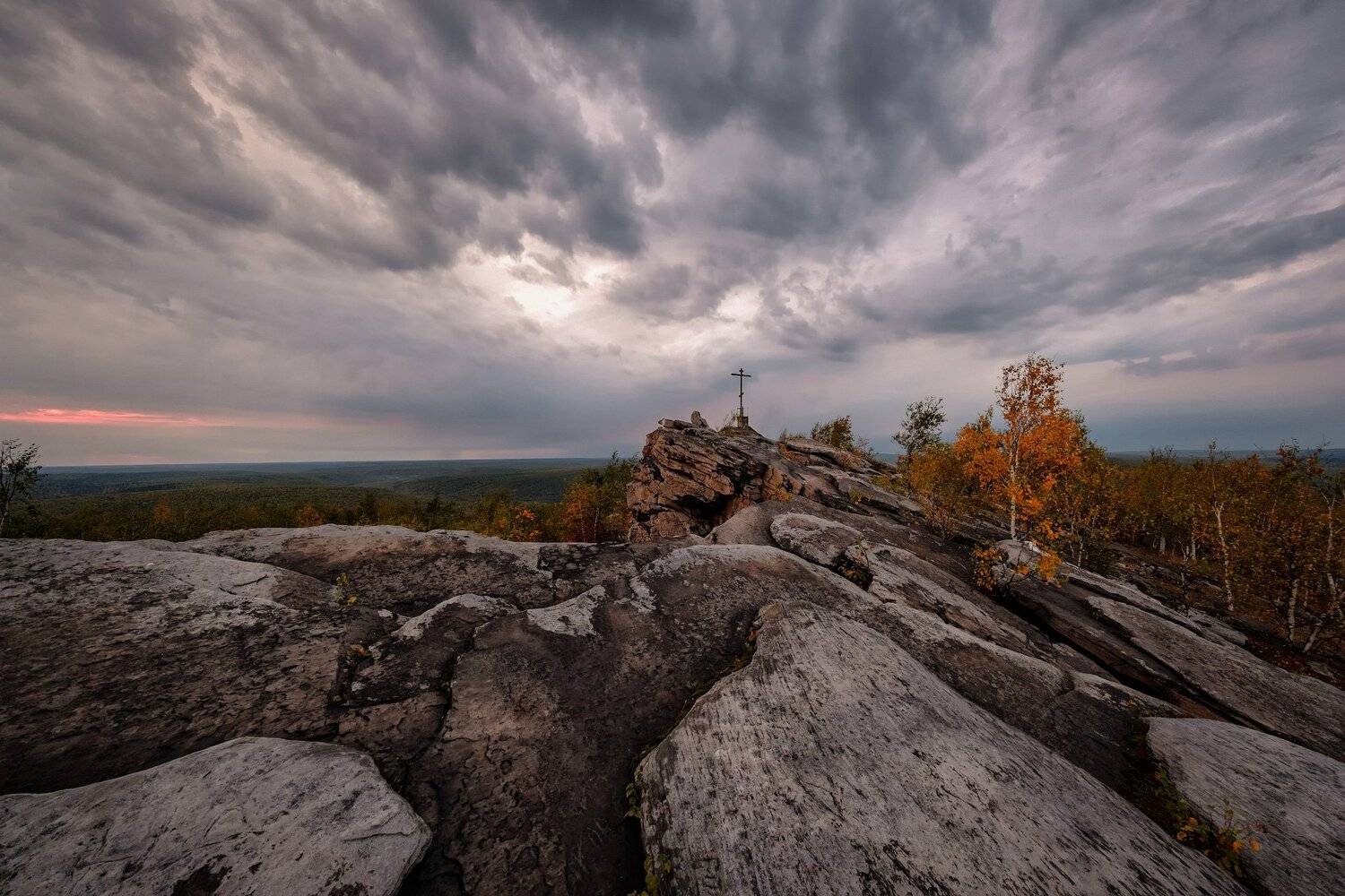 губаха, осень, ветер, ненастье, крестовая, гора, небо, пейзаж, Андрей Чиж