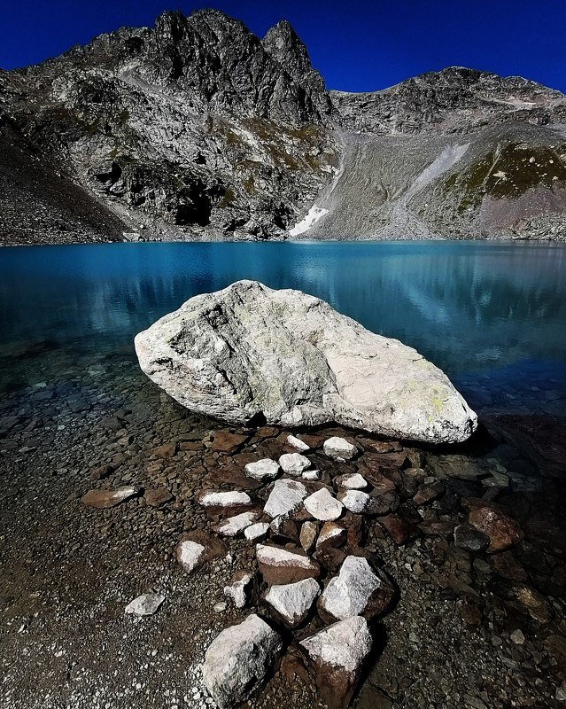 архыз, вода, камни, озеро, горы Софийские  озера фото превью